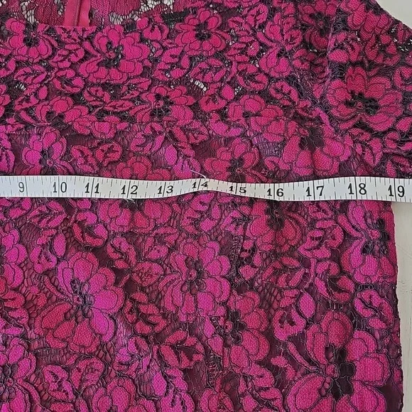 American Living Women's Lace Dress Sz 12 Bell Sleeve Bohemian NEW Stretch A-Line - Picture 8 of 11